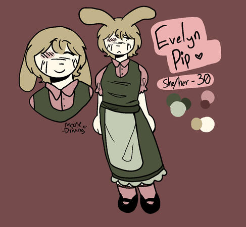 A custom character refsheet. would be 16 dollars